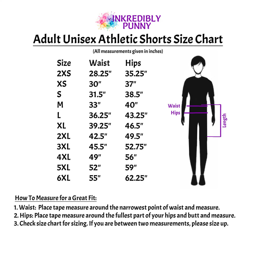 adult unisex athletic shorts size chart
