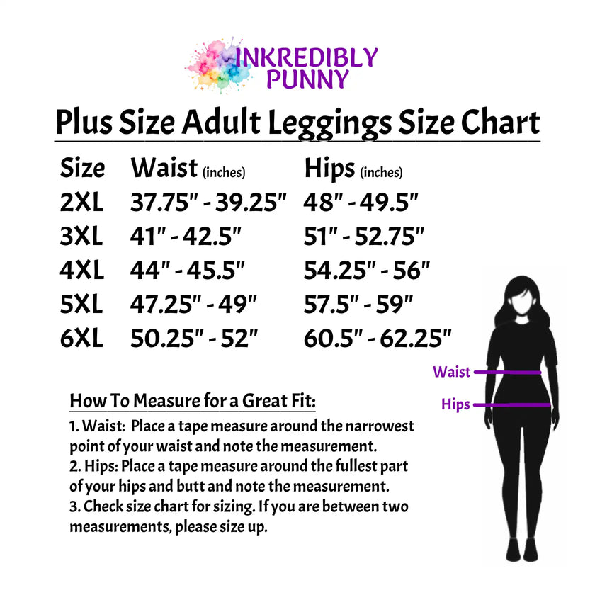 plus size leggings size chart