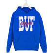 Blue Buffalo football streetwear hoodie flat lay with bold BUF letters and red & blue Mafia design