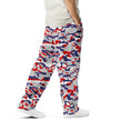 Right side view of unisex Nickel City Buffalo sweatpants showcasing the eye-catching camouflage print and comfortable jogger fit.