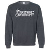 Gray Not Your Sweetheart sweatshirt, feminist style with bold lettering for everyday wear.