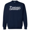 Navy Not Your Sweetheart sweatshirt flat lay on white background, cozy and modern with standout script font.
