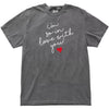 Heather gray “I’m So In Love With You” tee with soft script lettering and red heart graphic, minimalist romantic shirt for Valentine’s season