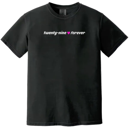 Twenty Nine Forever Minimalist Birthday Tee