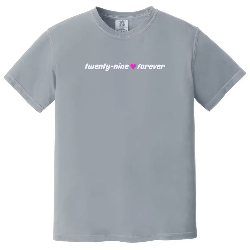 Twenty Nine Forever Minimalist Birthday Tee