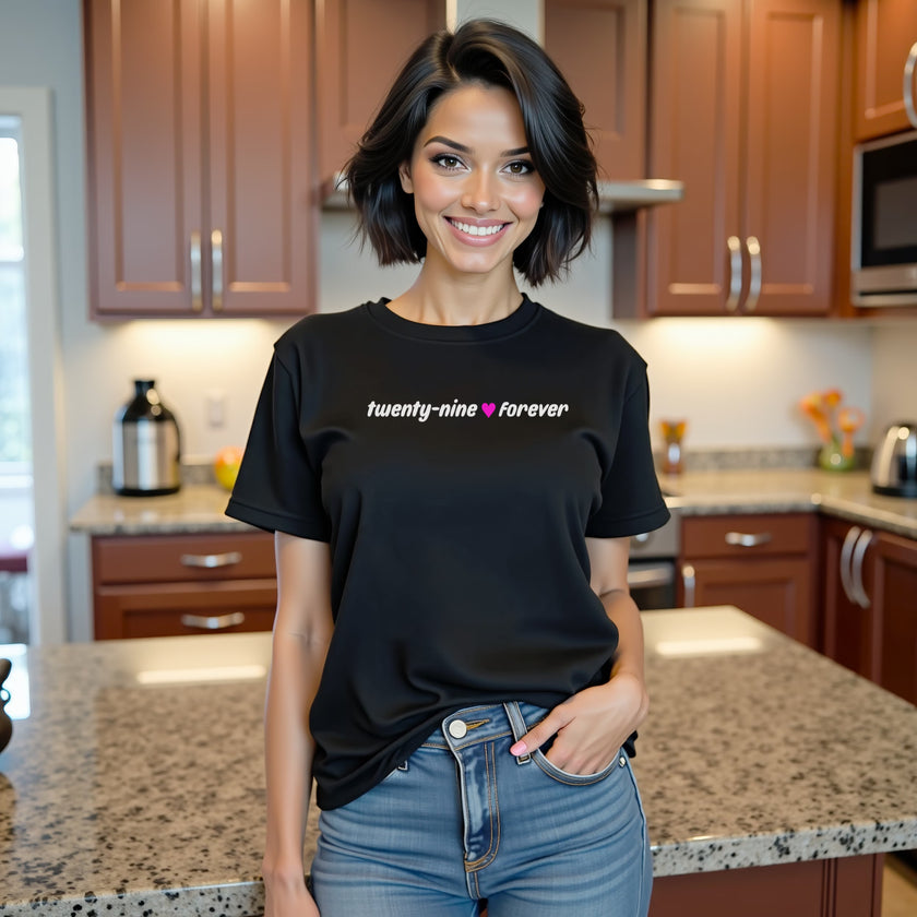 Twenty Nine Forever Minimalist Birthday Tee