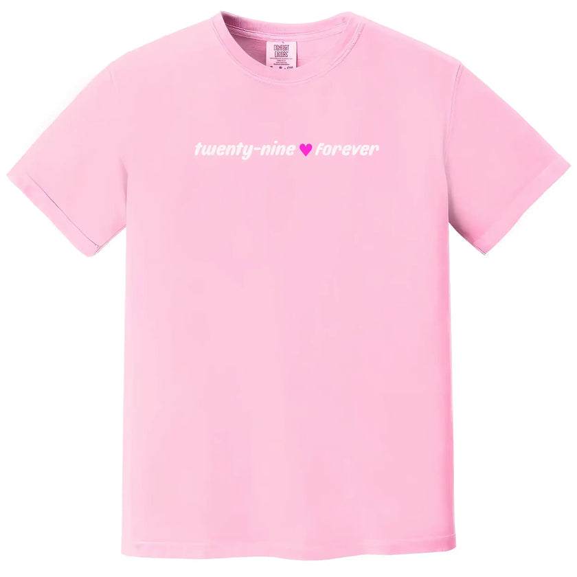Twenty Nine Forever Minimalist Birthday Tee
